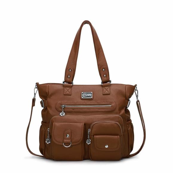 Large Purses Shoulder Bag Tote Handbags Stylish Vegan Leather ^_^ - Picture 1 of 7